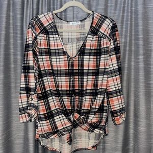 Grace & Lace Stretch Plaid sz L